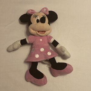 Disney Minnie Mouse 10" Plush Pink dress Stuffed Animal Just Play LLC